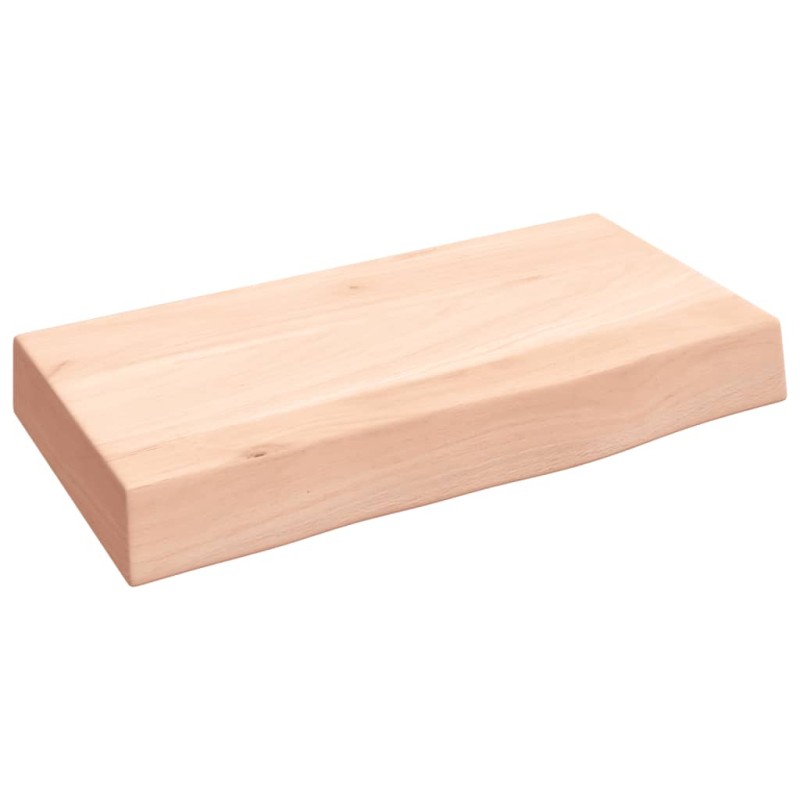 vidaXL Estante de pared madera maciza de roble sin tratar 40x20x6 cm vidaXL Estante de pared madera maciza de roble sin tratar 40x20x6 cm