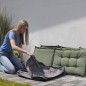 Madison Funda para cojines de jardín 125x32x50 cm gris
