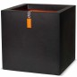 Capi Jardinera cuadrada Urban Smooth negra 40x40x40 cm KBL903 Capi Jardinera cuadrada Urban Smooth negra 40x40x40 cm KBL903
