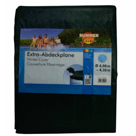 Summer Fun Cubierta de piscina redonda de invierno PVC verde 400-420cm