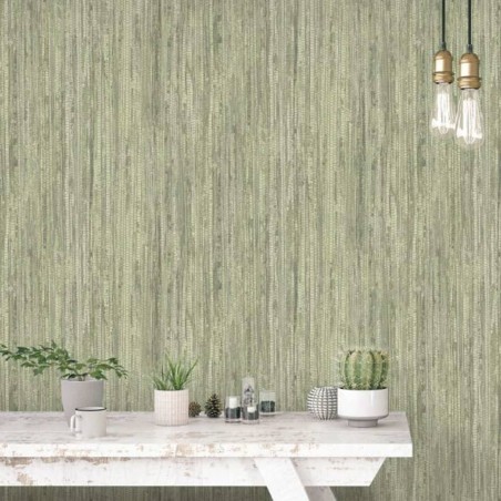 Noordwand Papel de pared Natural Grasses Wicker verde