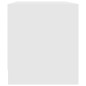vidaXL Mueble de TV madera contrachapada blanco brillante 90x35x40 cm