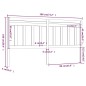 vidaXL Cabecero de cama madera maciza de pino marrón miel 186x4x100 cm vidaXL Cabecero de cama madera maciza de pino marrón miel 186x4x100 cm