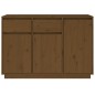 vidaXL Aparador de madera maciza de pino marrón miel 110x34x75 cm vidaXL Aparador de madera maciza de pino marrón miel 110x34x75 cm