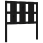 vidaXL Estructura de cama con cabecero madera maciza negro 90x190 cm vidaXL Estructura de cama con cabecero madera maciza negro 90x190 cm