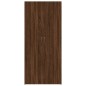vidaXL Mueble zapatero madera contrachapada roble marrón 80x35,5x180cm