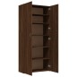 vidaXL Mueble zapatero madera contrachapada roble marrón 80x35,5x180cm