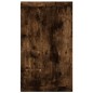 vidaXL Estante cúbico de pared 4 uds madera roble ahumado 80x15x26,5cm