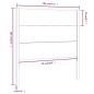 vidaXL Cabecero madera maciza de pino 106x4x100 cm vidaXL Cabecero madera maciza de pino 106x4x100 cm