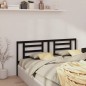 vidaXL Cabecero de cama madera maciza de pino negro 156x4x100 cm vidaXL Cabecero de cama madera maciza de pino negro 156x4x100 cm