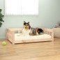 vidaXL Cama para perros madera maciza de pino 95,5x65,5x28 cm vidaXL Cama para perros madera maciza de pino 95,5x65,5x28 cm