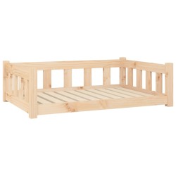 vidaXL Cama para perros madera maciza de pino 95,5x65,5x28 cm