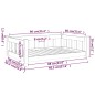 vidaXL Cama para perros madera maciza de pino 95,5x65,5x28 cm vidaXL Cama para perros madera maciza de pino 95,5x65,5x28 cm