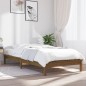 vidaXL Estructura de cama madera maciza pino marrón miel 100x200 cm vidaXL Estructura de cama madera maciza pino marrón miel 100x200 cm