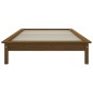 vidaXL Estructura de cama madera maciza pino marrón miel 100x200 cm vidaXL Estructura de cama madera maciza pino marrón miel 100x200 cm