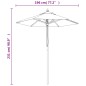 vidaXL Sombrilla jardín con poste de madera gris antracita 196x231 cm vidaXL Sombrilla jardín con poste de madera gris antracita 196x231 cm