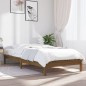 vidaXL Estructura de cama madera maciza pino marrón miel 75x190 cm vidaXL Estructura de cama madera maciza pino marrón miel 75x190 cm
