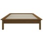 vidaXL Estructura de cama madera maciza pino marrón miel 75x190 cm vidaXL Estructura de cama madera maciza pino marrón miel 75x190 cm
