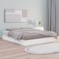 vidaXL Estructura de cama de madera maciza blanco 150x200 cm