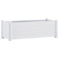 vidaXL Arriate elevado de jardín PP blanco 100x43x35 cm