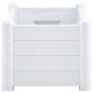 vidaXL Arriate elevado de jardín PP blanco 100x43x35 cm