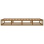vidaXL Estructura de cama de madera maciza marrón miel 100x200 cm