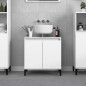 vidaXL Armario para lavabo madera contrachapada blanco 58x33x60 cm vidaXL Armario para lavabo madera contrachapada blanco 58x33x60 cm