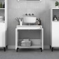 vidaXL Armario para lavabo madera contrachapada blanco 58x33x60 cm vidaXL Armario para lavabo madera contrachapada blanco 58x33x60 cm