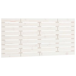 vidaXL Cabecero de cama de pared madera maciza pino blanco 156x3x63 cm