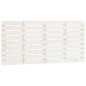 vidaXL Cabecero de cama de pared madera maciza pino blanco 156x3x63 cm
