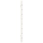 vidaXL Cabecero de cama de pared madera maciza pino blanco 156x3x63 cm