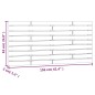vidaXL Cabecero de cama de pared madera maciza pino blanco 156x3x63 cm