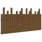 vidaXL Cabecero cama pared madera maciza pino marrón miel 159,5x3x80cm vidaXL Cabecero cama pared madera maciza pino marrón miel 159,5x3x80cm