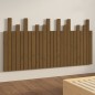 vidaXL Cabecero cama pared madera maciza pino marrón miel 159,5x3x80cm vidaXL Cabecero cama pared madera maciza pino marrón miel 159,5x3x80cm