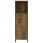 vidaXL Armario de baño madera contrachapada roble ahumado 30x30x95 cm