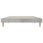 vidaXL Estructura de cama madera contrachapada gris hormigón 100x200cm vidaXL Estructura de cama madera contrachapada gris hormigón 100x200cm