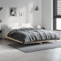 vidaXL Estructura de cama madera contrachapada roble Sonoma 135x190 cm vidaXL Estructura de cama madera contrachapada roble Sonoma 135x190 cm