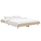 vidaXL Estructura de cama madera contrachapada roble Sonoma 135x190 cm vidaXL Estructura de cama madera contrachapada roble Sonoma 135x190 cm
