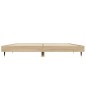 vidaXL Estructura de cama madera contrachapada roble Sonoma 135x190 cm vidaXL Estructura de cama madera contrachapada roble Sonoma 135x190 cm