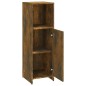 vidaXL Armario de baño madera contrachapada roble ahumado 30x30x95 cm