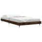 vidaXL Estructura de cama madera contrachapada roble ahumado 90x190 cm