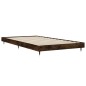 vidaXL Estructura de cama madera contrachapada roble ahumado 90x190 cm