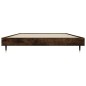vidaXL Estructura de cama madera contrachapada roble ahumado 90x190 cm