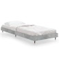 vidaXL Estructura de cama madera contrachapada gris hormigón 75x190 cm vidaXL Estructura de cama madera contrachapada gris hormigón 75x190 cm