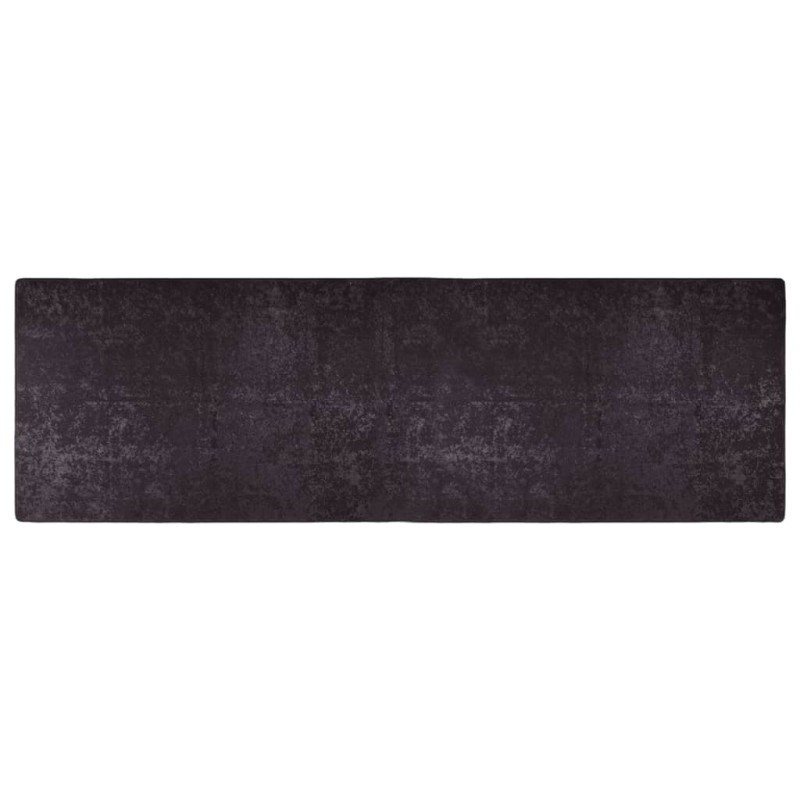 vidaXL Alfombra lavable antideslizante gris antracita 80x300 cm