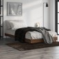 vidaXL Estructura de cama madera contrachapada marrón roble 100x200 cm vidaXL Estructura de cama madera contrachapada marrón roble 100x200 cm
