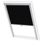 vidaXL Persiana opaca enrollable negra F06 vidaXL Persiana opaca enrollable negra F06