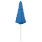 vidaXL Sombrilla de playa Hawaii azul 300 cm vidaXL Sombrilla de playa Hawaii azul 300 cm