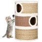 vidaXL Barril rascador para gatos hierba marina 60 cm
