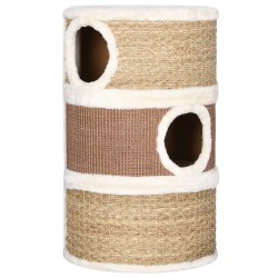 vidaXL Barril rascador para gatos hierba marina 60 cm